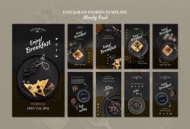 Download Moody Food Restaurant Instagram Stories Concept Mock Up For Free Modele De Banniere Mock Up Histoire Instagram
