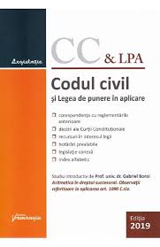 Institutia prescriptiei extinctive in actualul cod civil. Codul Civil Si Legea De Punere In Aplicare Actualizat La 14 Iunie 2019 Libris