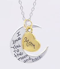 If you and a sibling are going in together on your christmas gifts for mom, the sterling silver loving mother with two children pendant necklace is really pretty too. I Love You To The Moon And Back Vintage Silver Necklace Pendant Jewelry Mother Day Christmas Gift Price In Saudi Arabia Souq Saudi Arabia Kanbkam