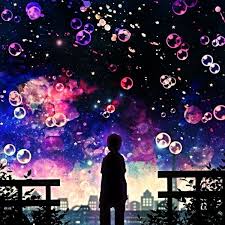 Anime Picture Original Harada Miyuki Single Short Hair Sky Night Sky 1000x1000 275040 En Beautiful Abstract Art Anime Scenery Anime Love