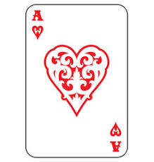 An ace is a playing card, die or domino with a single pip.in the standard french deck, an ace has a single suit symbol (a heart, diamond, spade, or club) located in the middle of the card, sometimes large and decorated, especially in the case of the ace of spades. Ace Of Hearts Vector Images Over 10 000