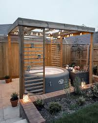 56 Ideas To Turn A Small Patio Into A Relaxing Space In 2020 Hot Tub Patio Hot Tub Backyard Hot Tub Garden