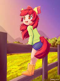 SymbianL Arts — EQG Apple Bloom. Must've been a really nice sunset...