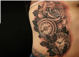 Floral Clock Side Tattoo Tattoos Side Tattoos Side Tattoos Women