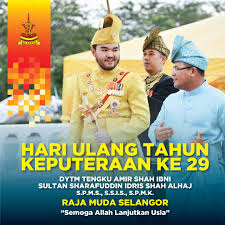 Tengku amir shah 2019'da kraliyet kıyafetleri içinde. Amirudin Shari Ø¹Ù„Ù‰ ØªÙˆÙŠØªØ± Merafak Sembah Tahniah Dan Ucap Selamat Sempena Ulang Tahun Hari Keputeraan Yang Ke 29 Duli Yang Teramat Mulia Raja Muda Selangor Tengku Amir Shah Ibni Sultan Sharafuddin Idris Shah