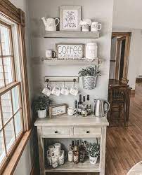 Inspiration for a transitional dark wood floor and brown floor breakfast nook remodel in other with white walls what about a corner banquette like this for an oval dining table? 101 Best Diy Coffee Station Ideas For All Coffee Lovers Decor Home Ideas