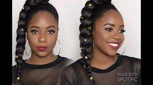 Easy Jumbo Braid Ponytail Expression Hair Tutorial Youtube Expression Braiding Hair Hair Twist Styles Expression Braids