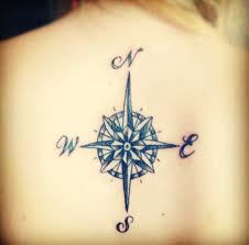 On this part of the body it is possible to do. Compass Nautical Star Large Anchor Tattoo On Back