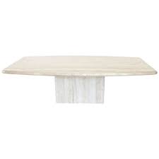 Italian Travertine Marble Coffee Table In Two Parts By Ello Marble Coffee Table Coffee Table Travertine Marble
