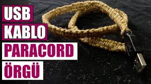Usb Kablo Paracord Orgu Nasil Yapilir Naturel Ip Kablo Orgu Sarj Kablosu Ip Paracord Orgu Paracord Usb Orgu