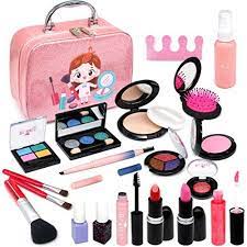 Washable Makeup Kit For Girls Play Real Makeup Toddler Toys Princess Beauty Makeup Set For Girl Toddler Safe Makeup Kit For Kids Kids Makeup Makeup Kit