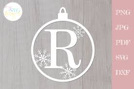Download Christmas Ball Svg Christmas Monogram Svg Ornament Svg Letter R Svg By Mysvgdesigns Thehungryjpeg Com
