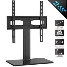 This stand can accommodate most flat screen tvs up to 80 wide so you can watch the big game or your favorite movie in style. Tabletop Tv Stand With Swivel Mount For 27 55 Led Lcd Plasma Flat Screen Tvs Home Garden Furniture Entertainment Centers Tv Stands
