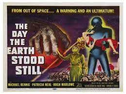 Promotional poster for the day the earth stood still (1951), directed by robert wise. The Day The Earth Stood Still Uk Movie Poster 1951 Posters Allposters Com