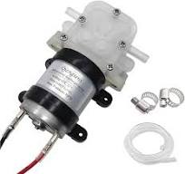 DC 12V self-priming diaphragm pump 10W water pump, with silicone tube  2L/min 35PSI water absorption 1.5 meters, suitable for drinking ...