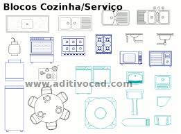 Blocos Cad Dwg Cozinha Para Autocad Download Aditivocad Com Un bloque en autocad es un conjunto de objetos los cuales libreria cad autocad. blocos cad cozinha e area de servico dwg