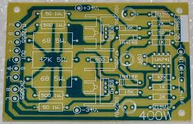 .amplifier circuit diagram 400w mono amplifier circuit text: Power Amplifier 400 Watt Using Ic741 And Mj2955 3055 Rangkaian Elektronik Teknologi Elektronik