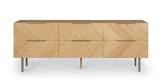 Oak 6 Drawer Double Dresser Nera