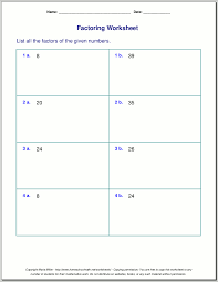 To do that using mod you would have: Free Worksheets For Prime Factorization Find Factors Of A Number