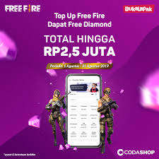 Mereka berbondong bondong mengunduh dan mengistall apliksi ini. Top Up Free Fire Dapet Free Diamond Cuma Di Bukalapak Codashop Blog Id