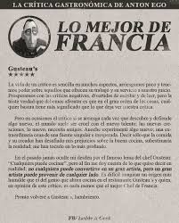 resena de anton ego de ratatouille ego leer vida