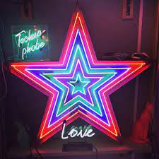 Love Neon Star Technophobe Only From Kemplondon Props Dalston Hackney London Neon Nights Neon Neon Signs