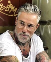 A Saint At Day And A Sinner At Night Silver Fox X Beard Styles Hair And Beard Styles Beard Styles Haircuts