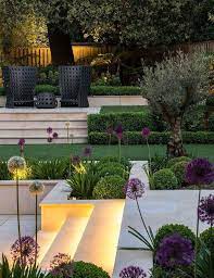 Lighting On The Garden Ideas 121 Modern Garden Design Modern Landscaping Modern Garden