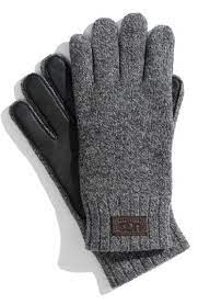 Ugg Australia Leather Palm Lambswool Gloves Nordstrom Mens Uggs Gloves Mens Gloves