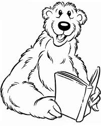 Bear in the big blue house coloring pages for kids to print and color. Bear Inthe Big Blue House Read A Book Coloring Pages Netart