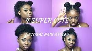 1.1 half up hair wrap style: Super Cute Hairstyles For Short Natural Hair Half Up Space Bun High Puff Double Top Knot Youtube