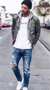 How To Style A Bomber Jacket Mens Street Style Mens Fashion Casual Outfits Mens Outfits