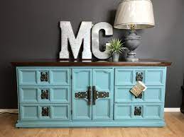 Maybe you would like to learn more about one of these? Chunky 70 S Mediterranean Style Dresser Painted In Turquoise By Panther Creek Studio Vintage Dresser Makeover Furniture Projects Upcycled Furniture
