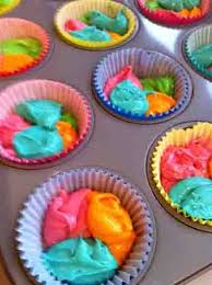 The striped sponge and buttercream sprinkle topping are sure to brighten anyone's day. Rainbow Cupcakes Tutorial Rainbow Cupcakes Cupcake Tutorial Rainbow Food
