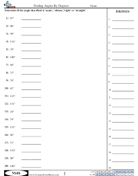 Angles Worksheets Free Distance Learning Worksheets And More Commoncoresheets Worksheet will open in a new window. angles worksheets free distance