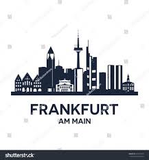 Abstract Skyline Of City Frankfurt Am Main Vector Illustration Eintracht Frankfurt Eintracht Frankfurt