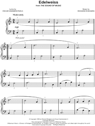 Edelweiss, edelweiss, ev'ry morning you greet me. Richard Rodgers Edelweiss Sheet Music Easy Piano Piano Solo In C Major Download Print Sku Mn0107934