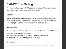 Smart goals are very important for accomplishing student growth and increasing professional practice. Build A Smart Goal
