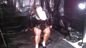 14 012 BBW FetishKimmy Brown Latex Leggings - YouTube