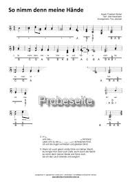 So nimm den meine hände. So Nimm Denn Meine Hande Steirische Harmonika Griffschrift Noten Ziach Akkordeon Harmonika Noten De