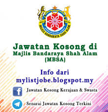 Jawatan kosong 2020 / jawatan kosong swasta 2020. Jawatan Kosong Di Majlis Bandaraya Shah Alam Mbsa 05 Oktober 2016 Appjawatan Malaysia