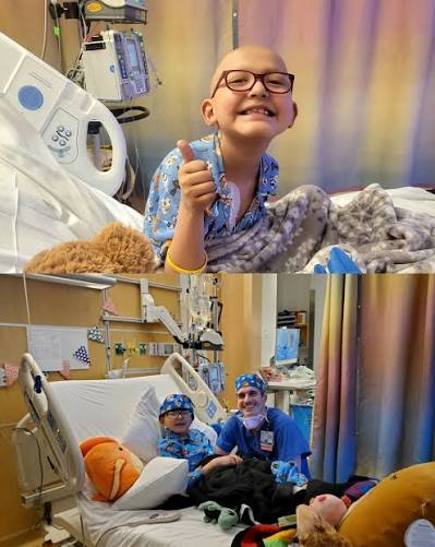 It was the day after the most frightening moment of his life. Yet, there  yesterday stood our friend Jaxson Fisher of Tullahoma, Tennessee on one  leg. The day before, doctors at Vanderbilt