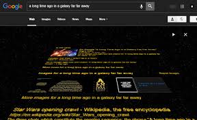 A Long Time Ago In A Galaxy Far Far Away Google Trick Not Working Complete List Of Star Wars Easter Eggs On Google Products