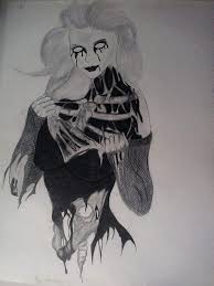 Mujer zombie dibujo para colorear. Chica Zombie Dibujo Realista Anime Amino