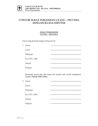 Baik debitur dan kreditur perlu menyaksikan pembuatannya serta sepakat dari isi keseluruhan di dalamnya. Surat Perjanjian Hutang Yang Resmi Dan Formatnya Kumparan Com
