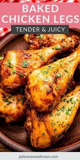 Find out how to cook steak in the oven in this article from howstuffworks. Baked Chicken Legs Tender And Juicy Julie S Eats Treats
