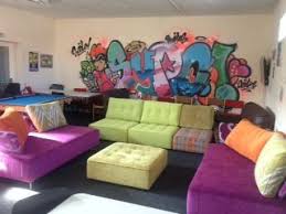 An Amazing Mix Of Javi Tapas Modules And Fabrics For A Vibrant Youth Club Youth Club Playroom Seating Kids Clubhouse