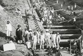 Construction of Victoria Dock ...