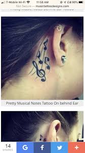 And i also heard that behind the ear doesn't hurt as bad. Music Behind Ear Tattoos Behind Ear Tattoo Tattoos