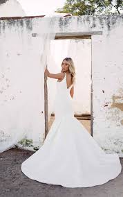 Up to 40% off wedding dresses. Sleek Fit And Flare Wedding Dress In Pearl Mikado Essense Of Australia Wedding Dresses